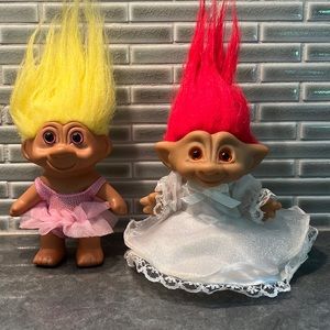 Bride and ballerina troll from the 1990s